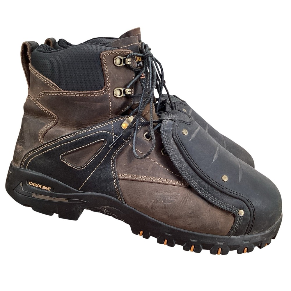 Carolina Mens 6'' Miter Ext Composite Toe Boot US Mens Size 13 D Brown Black
